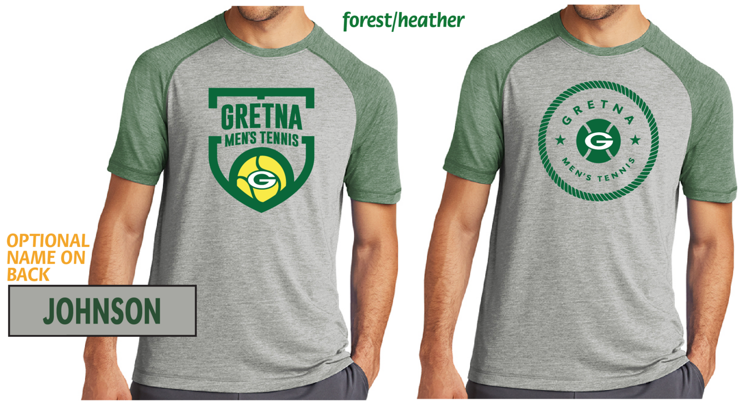 (06) Gretna Mens Tennis Raglan Tee