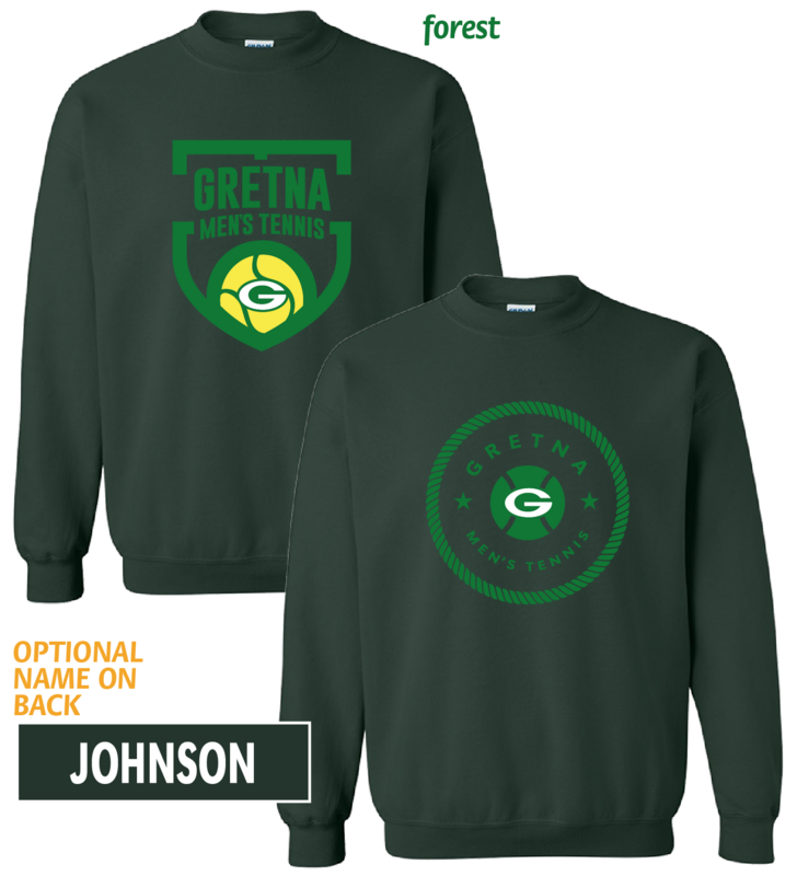 (03) Gretna Mens Tennis Crewneck Sweatshirt