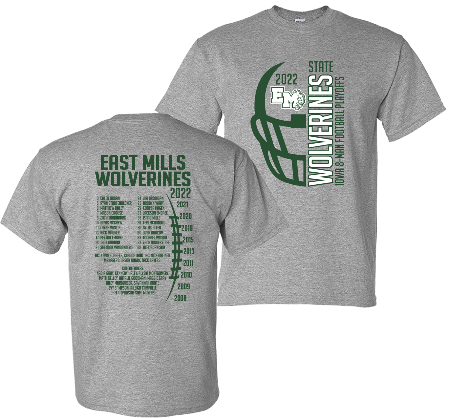(01) EM Football Short Sleeve Tee