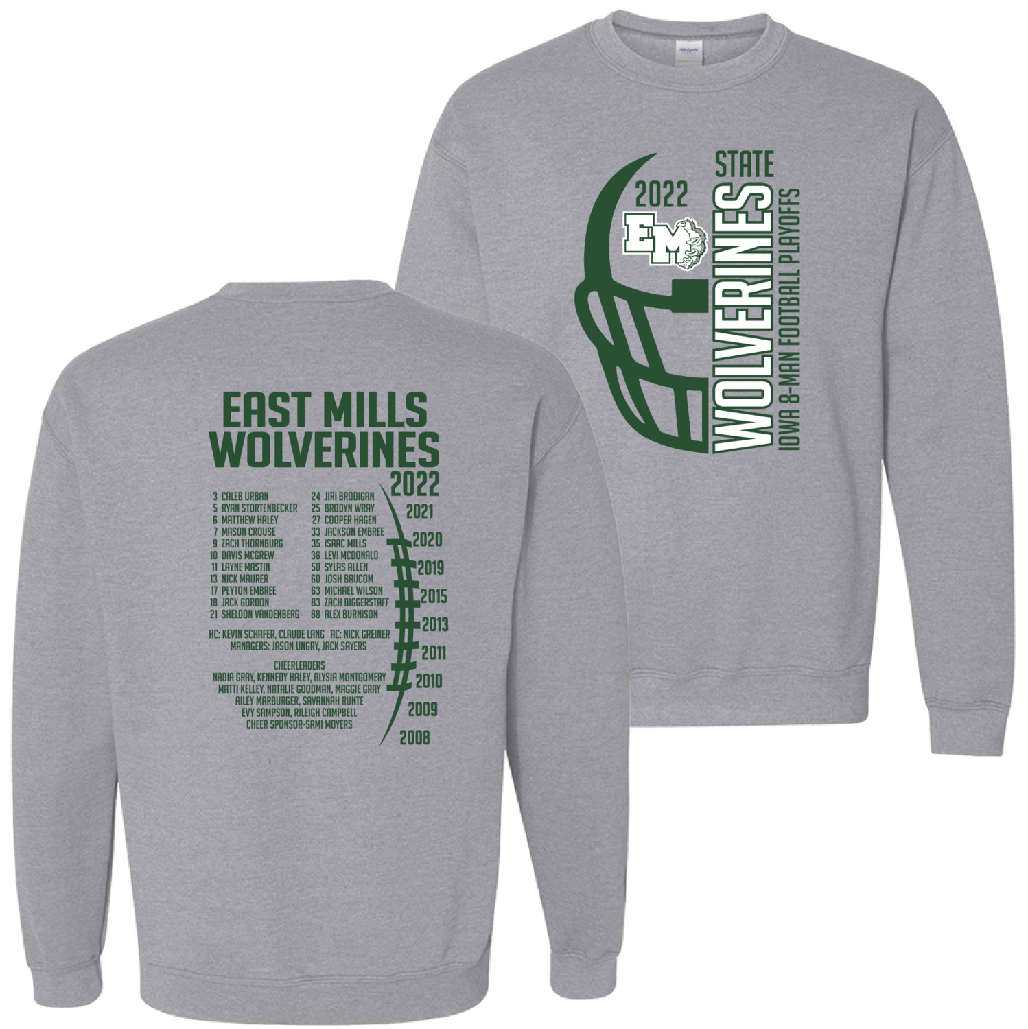 (03) EM Football Crewneck Sweatshirt