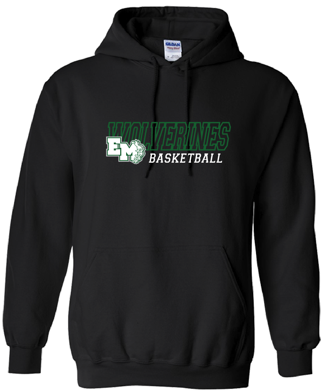 (06) EM Basketball BLACK Hoodie