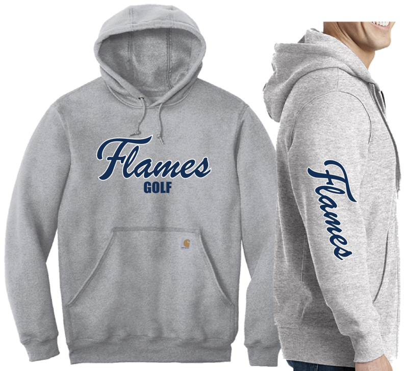 (03) Flames Golf Carhartt Hoodie