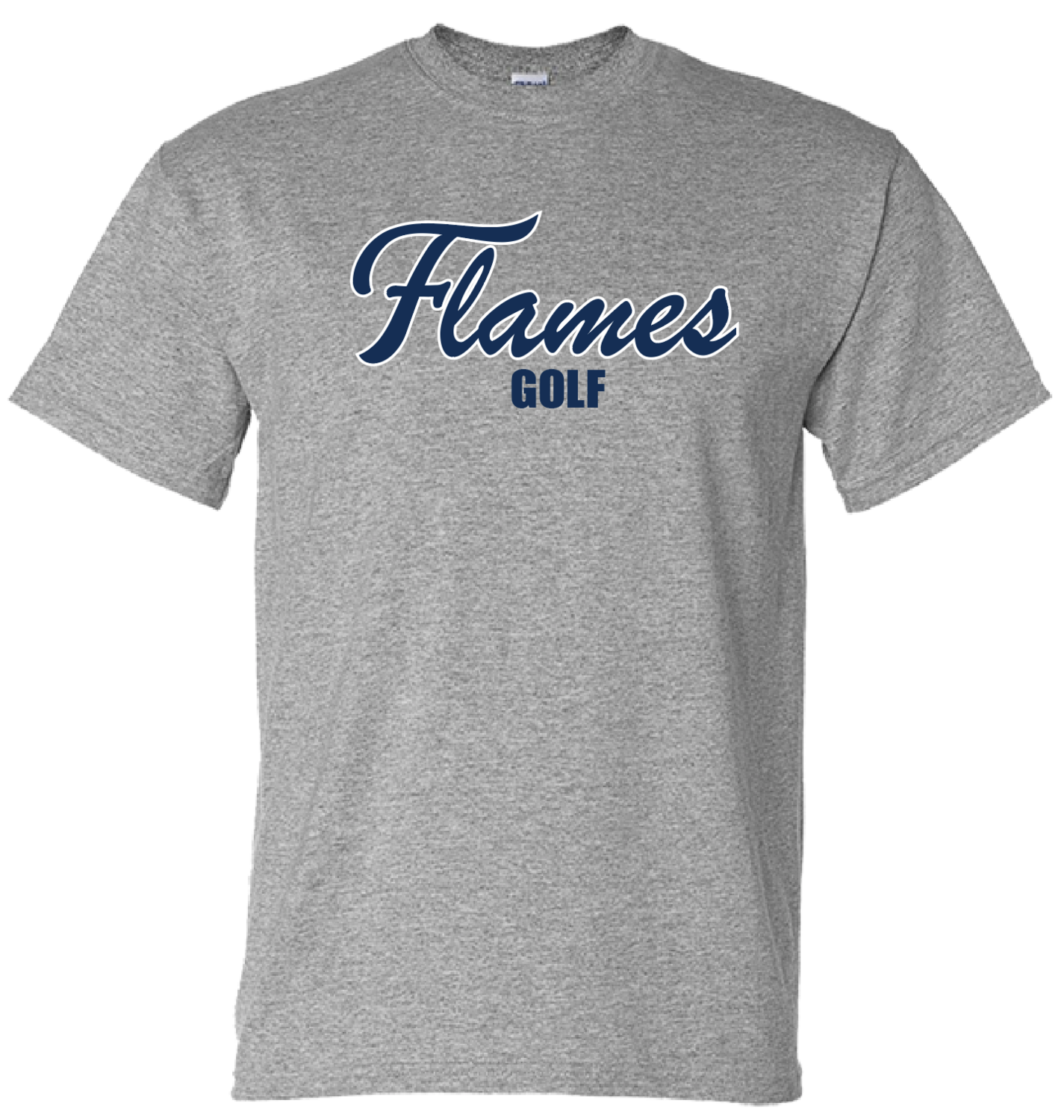 (01) Flames Golf Short Sleeve Soft Bella Tee