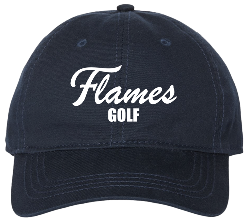 (11) Flames Golf Relaxed Dad Hat