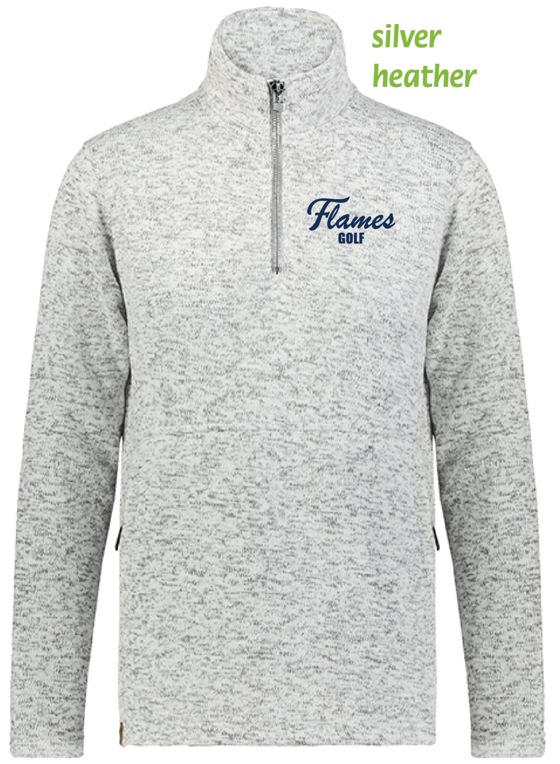 (04) Flames Golf Ladies Alpine Fleece 1/4-Zip Pullover