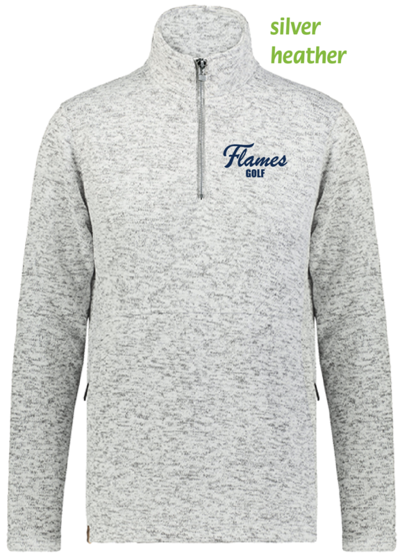 (04) Flames Golf Ladies Alpine Fleece 1/4-Zip Pullover