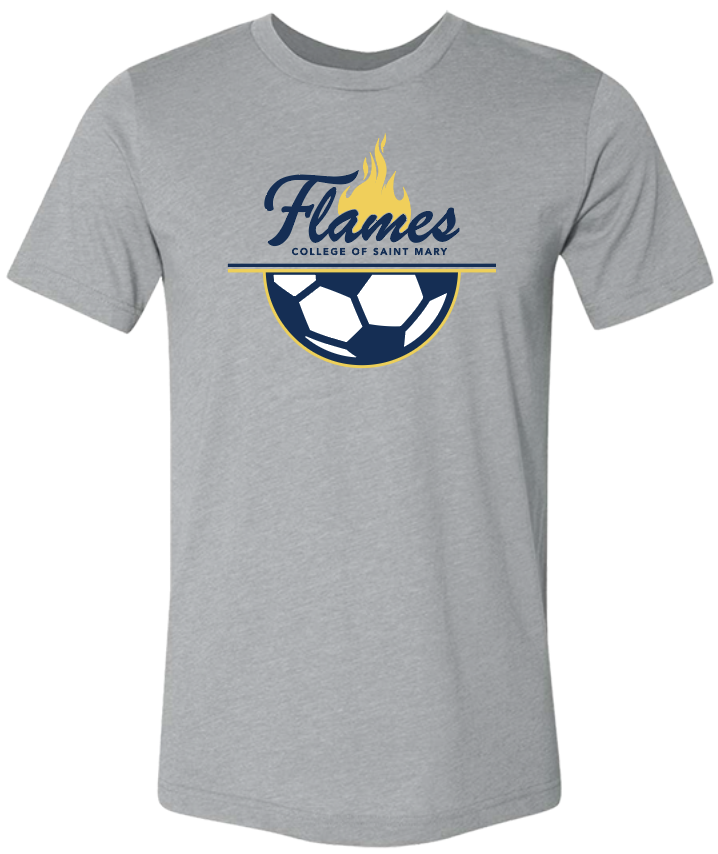(03) Flames Soccer Short Sleeve Soft Bella Tee