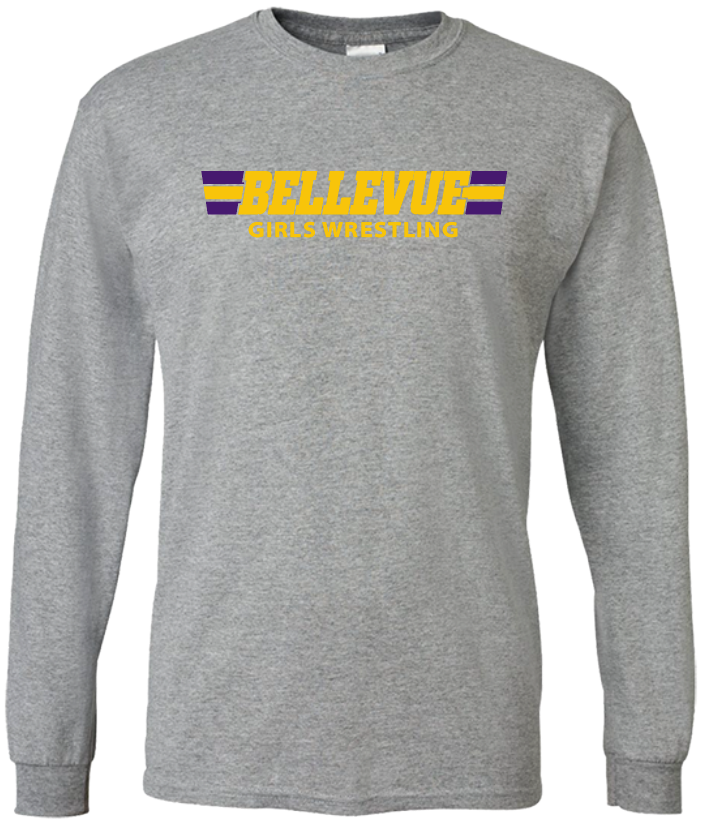 Bellevue Girls Wrestling LS Tee (WEST Colors)