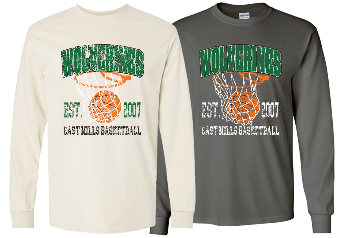EM Basketball Long Sleeve Tee