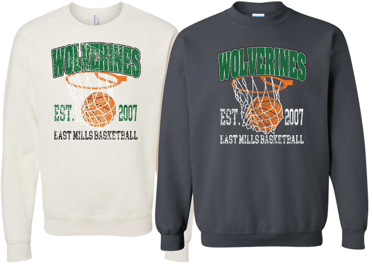 EM Basketball Crewneck Sweatshirt