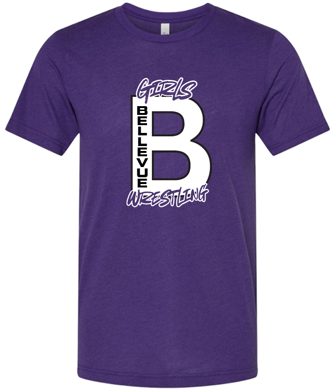 Bellevue Girls Wrestling TriBlend SS Tee