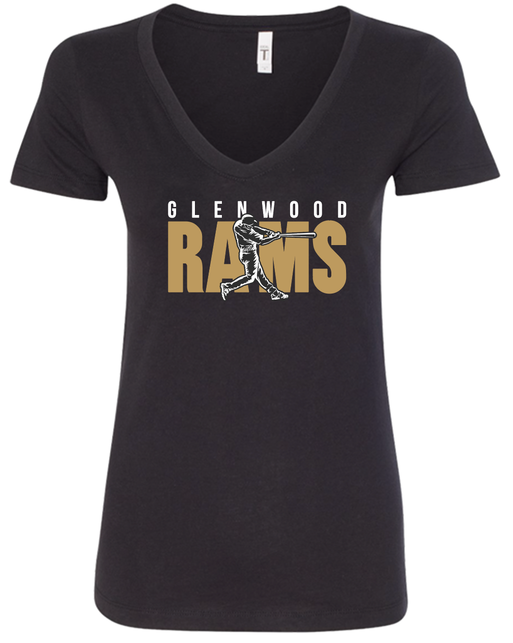Glenwood Baseball Ladies V-Neck Tee