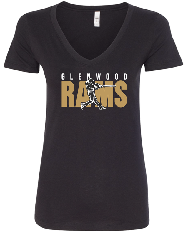 Glenwood Baseball Ladies V-Neck Tee