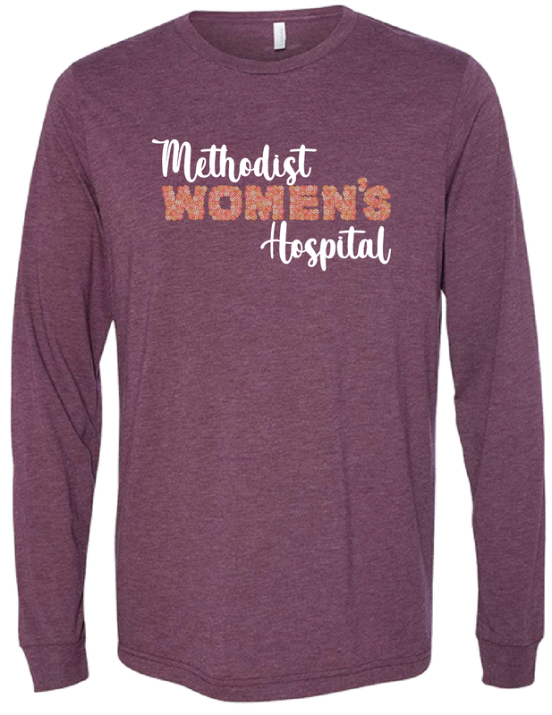 MWH Flowered Text TriBlend LONG SLEEVE Tee