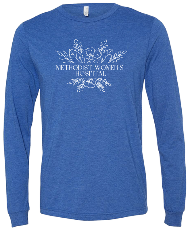 MWH White Flowers TriBlend LONG SLEEVE Tee