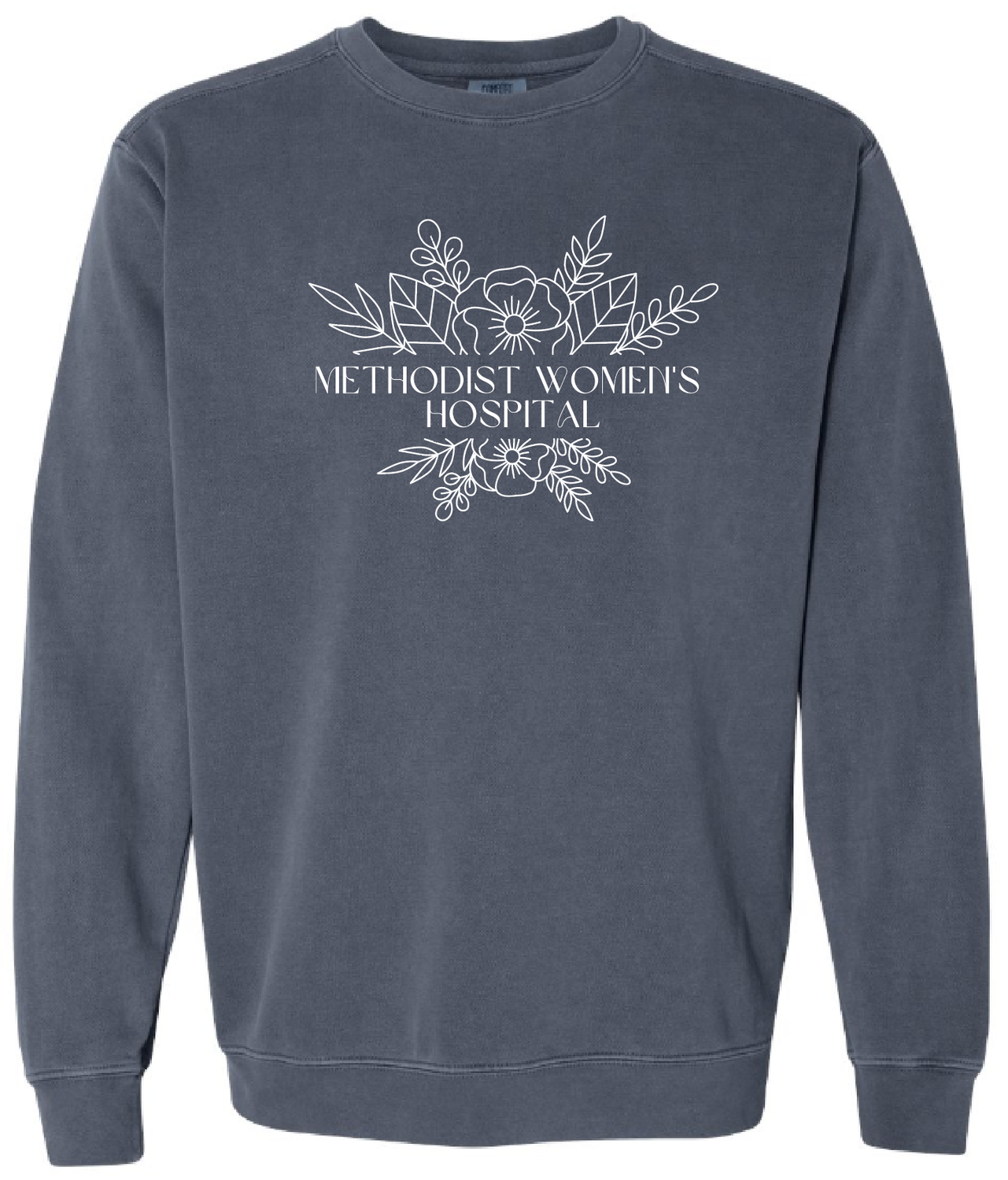 MWH White Flowers Crewneck Sweatshirt