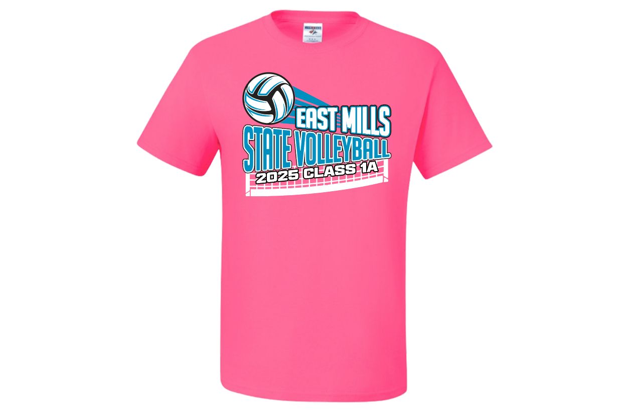 East Mills Volleyball STATE Short Sleeve Tee