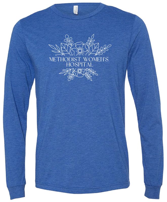 MWH White Flowers TriBlend LONG SLEEVE Tee MWH White Flowers TriBlend LONG SLEEVE Tee