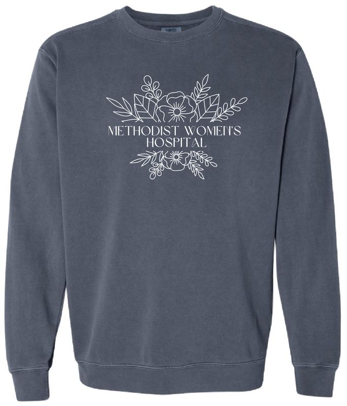 MWH White Flowers Crewneck Sweatshirt MWH White Flowers Crewneck Sweatshirt