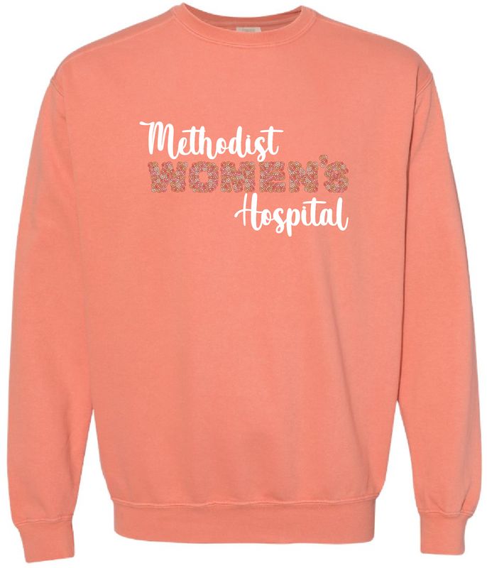 MWH Flowered Text Crewneck Sweatshirt MWH Flowered Text Crewneck Sweatshirt