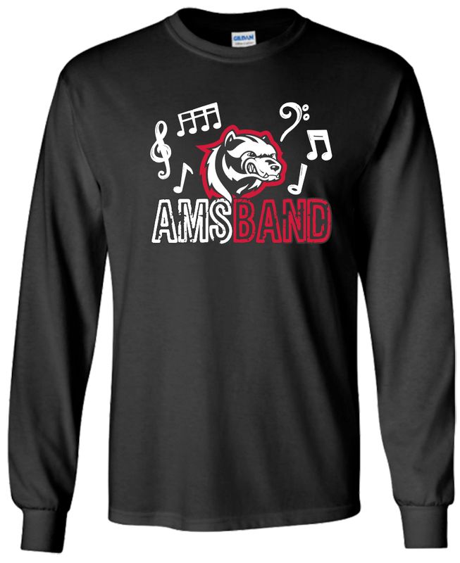 AMS Band 50/50 LONG Sleeve Tee