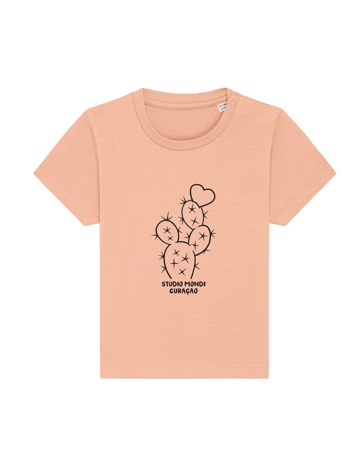 Infrou Baby Tee, Color: Coral, Size: 0-6M