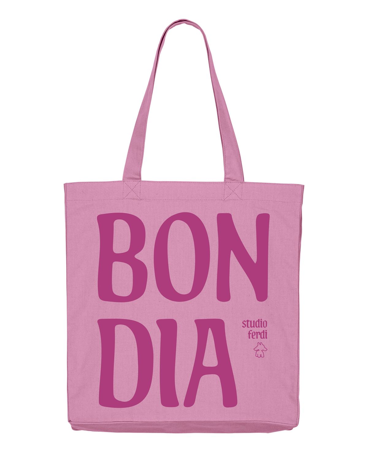 Bon dia Tote Bag Bon dia Tote Bag, Color: Bubble Pink