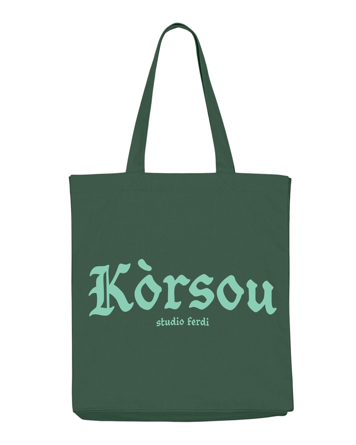 Kòrsou Tote bag, Color: Bottle Green