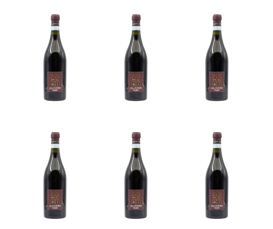 Cartone da 6 bottiglie - Colli di Parma Rosso - D.O.C. Leggermente Frizzante Cartone da 6 bottiglie - Colli di Parma Rosso - D.O.C. Leggermente Frizzante