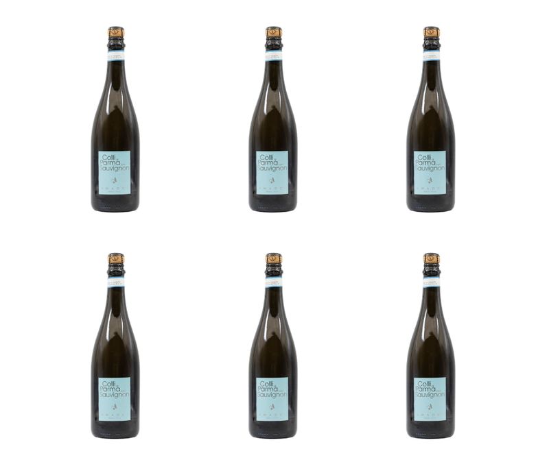 Cartone da 6 bottiglie - Colli di Parma Sauvignon D.O.C. Secco – frizzante