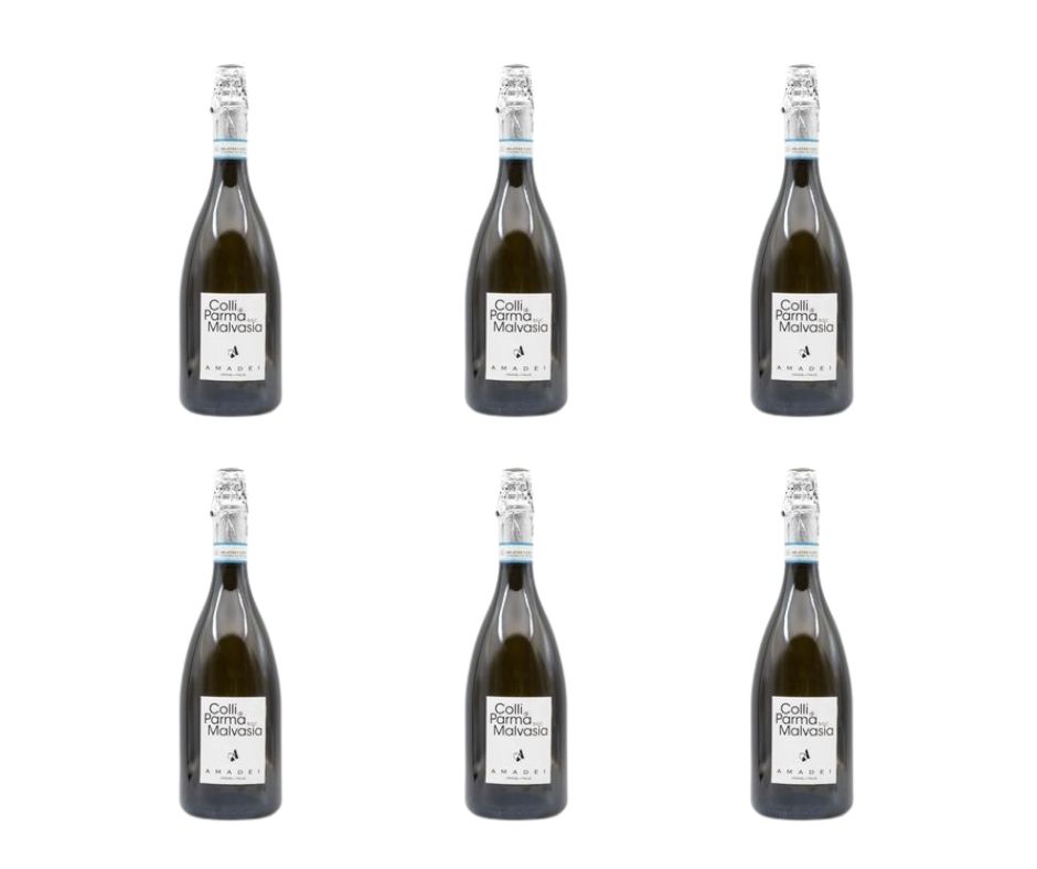 Cartone da 6 bottiglie - Colli di Parma - Malvasia Spumante - BRUT