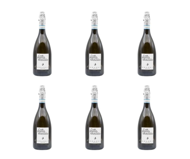 Cartone da 6 bottiglie - Colli di Parma - Malvasia Spumante - BRUT
