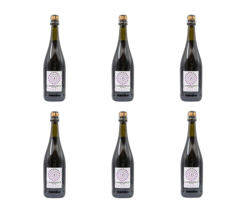 Cartone da 6 bottiglie - Lambrusco dell’Emilia - I.G.T. “Lo Scuro” - frizzante.