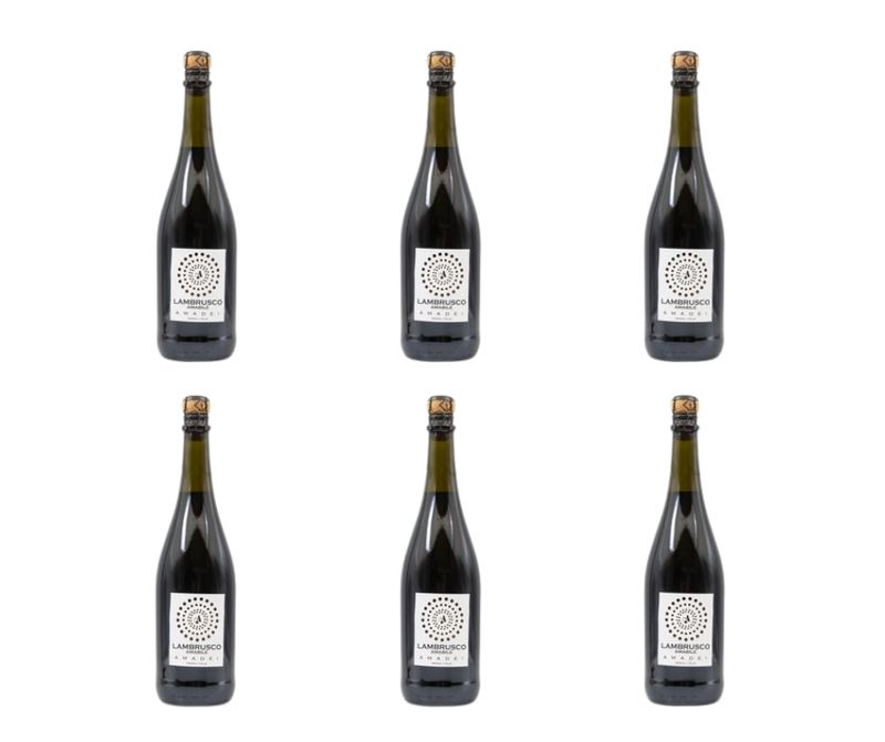Cartone da 6 bottiglie - Lambrusco dell’Emilia - I.G.T. – “L’Amabile” - frizzante.