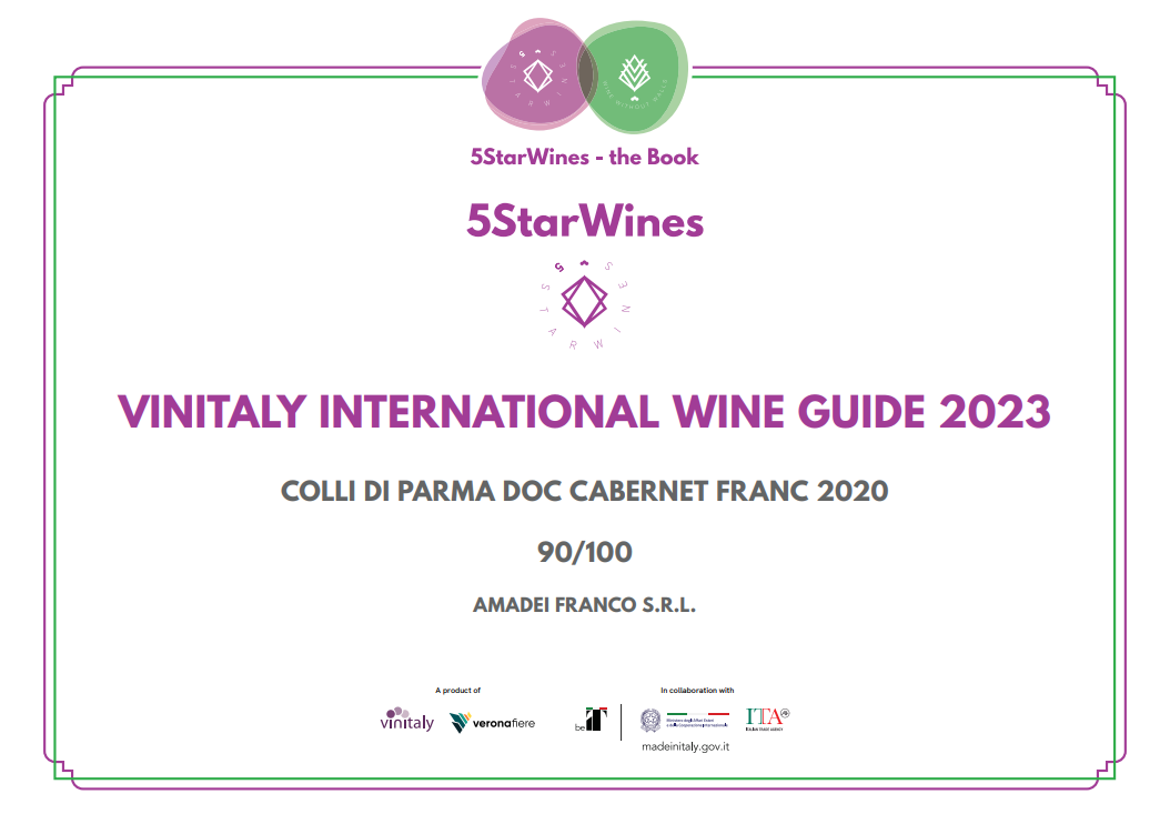 Colli di Parma Cabernet Franc - D.O.C. Secco barricato – tranquillo