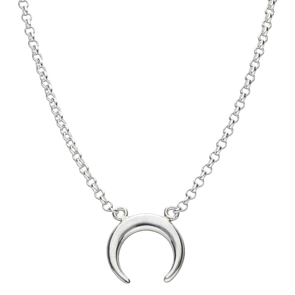 Colgante media Luna Plata 925