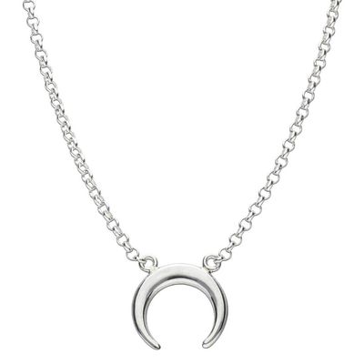 Colgante media Luna Plata 925