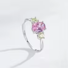 Anillo ROSA Plata de ley
