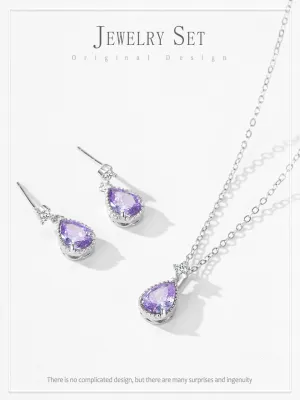 Conjunto LAVANDA Plata de ley 925
