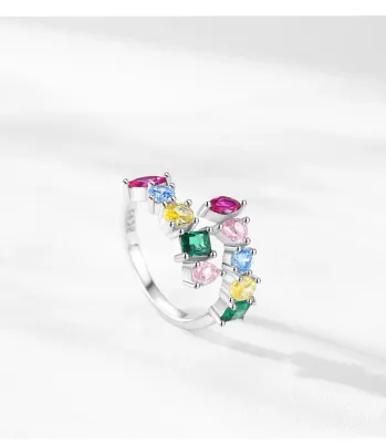 Anillo MULTICOLOR Plata De ley