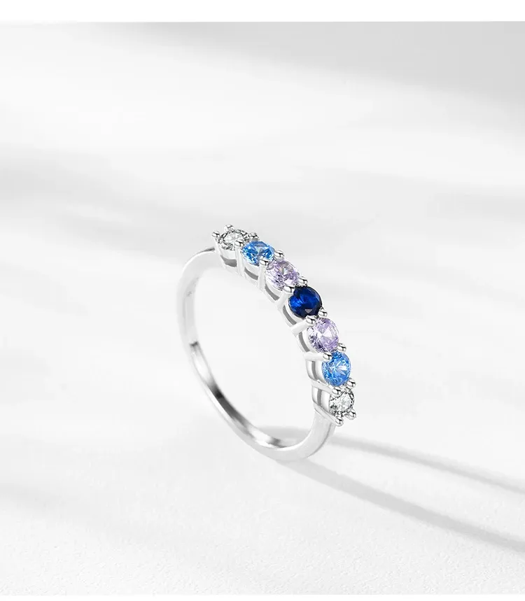 Anillo &quot;Azul&quot; Plata de Ley 925