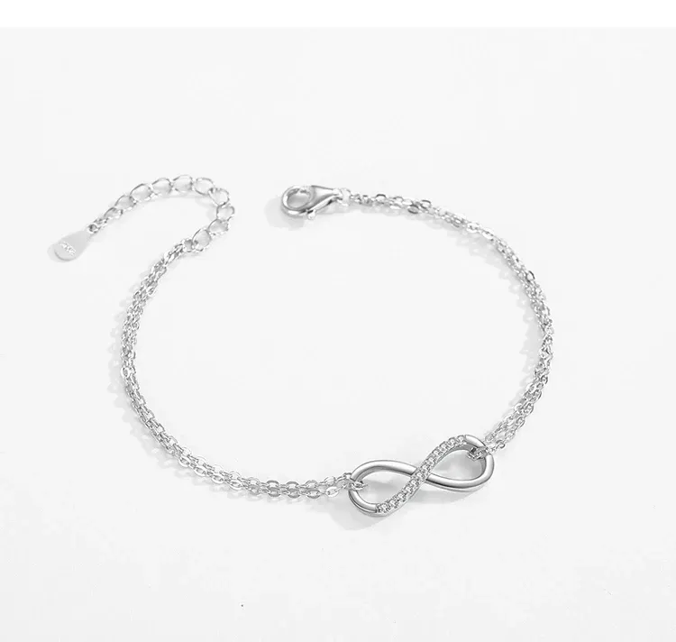 Pulsera &quot;Infinito&quot; Plata de Ley 925
