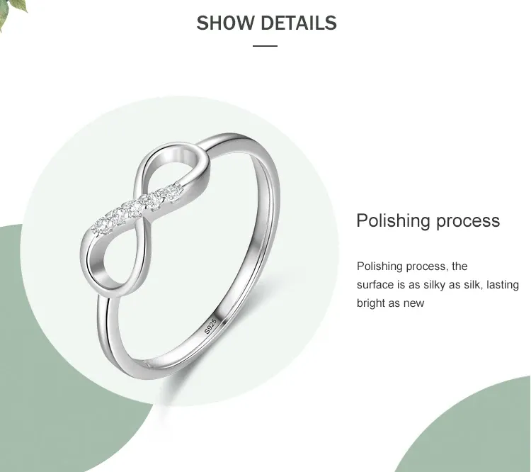 Anillo &quot;Infinito&quot; Plata de Ley 925