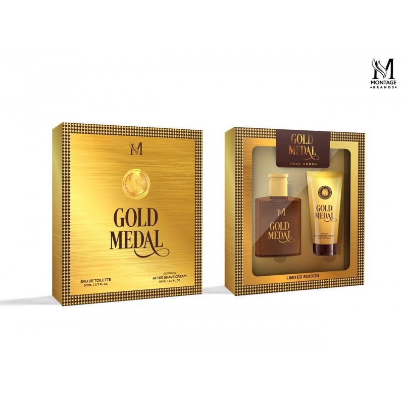 SET PERFUME 50ML GOLD MEDAL LIMITED EDITION HOMME
