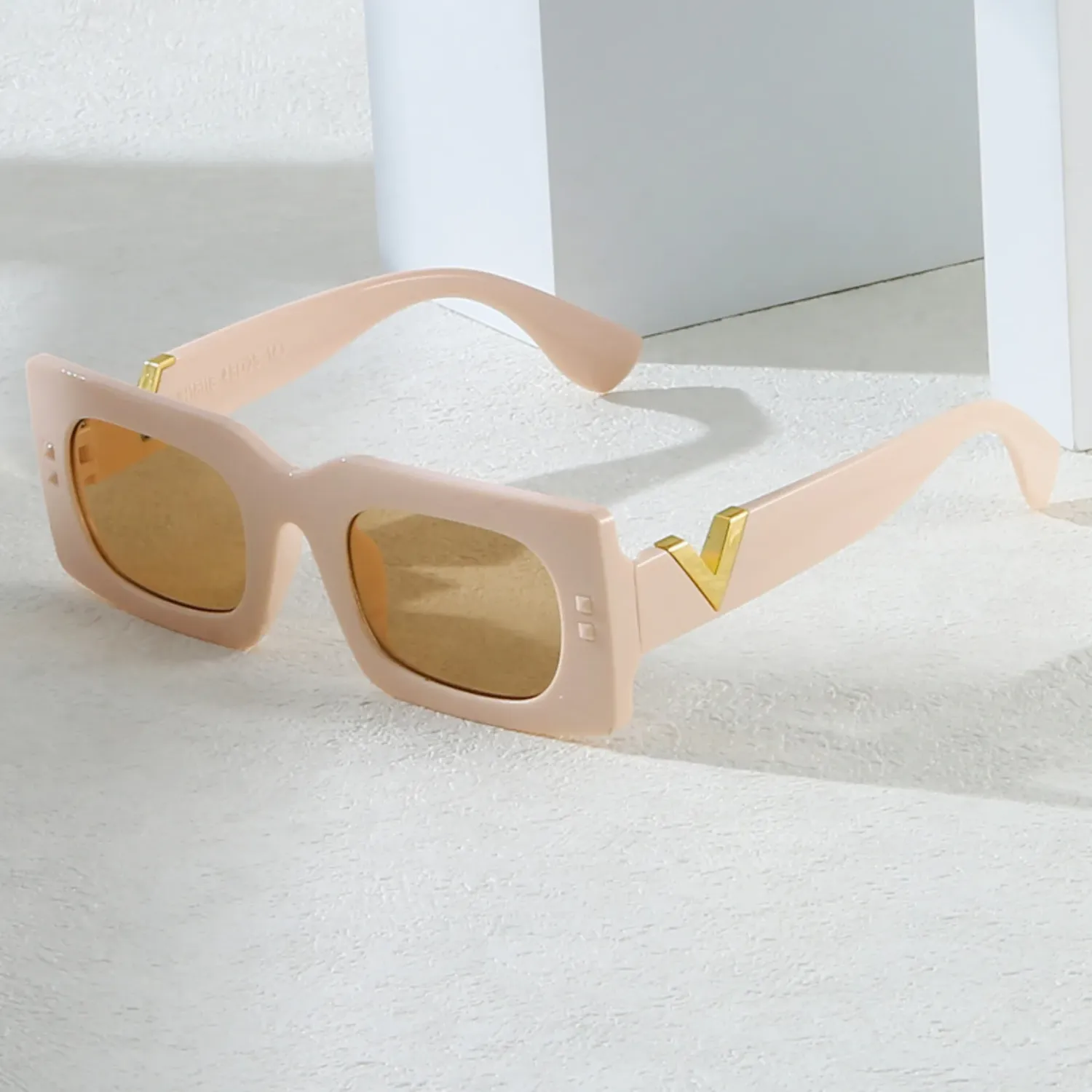 Gafas de sol señora cuadrada retro OCRE