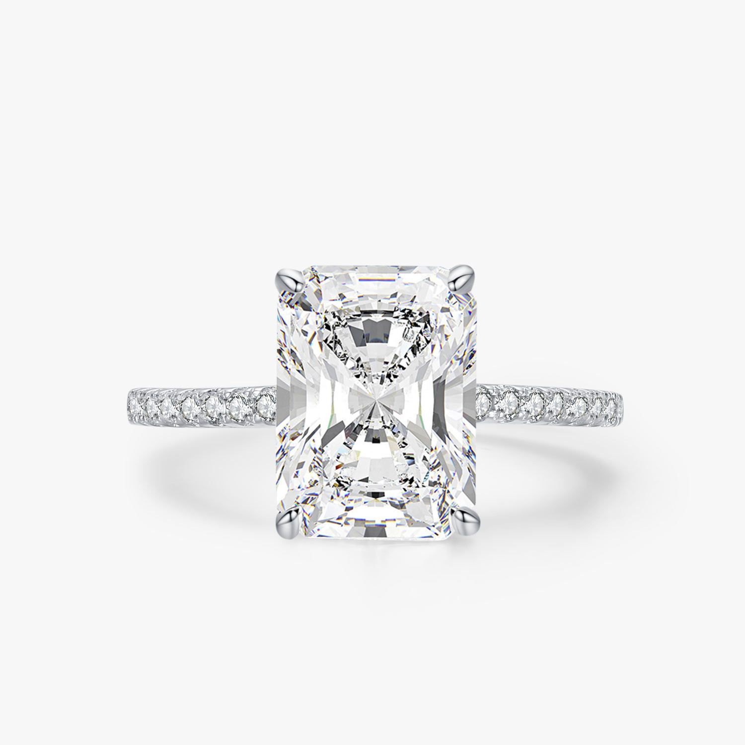 ANILLO SOLITARIO SRA CUADRADO PLATA