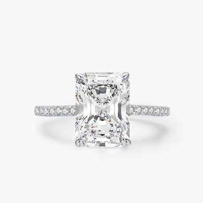 ANILLO SOLITARIO SRA CUADRADO PLATA