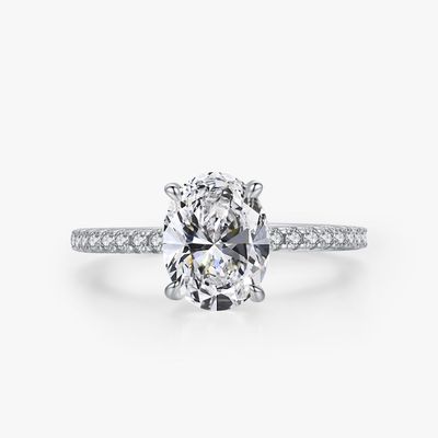 ANILLO SOLITARIO OVALADO SRA PLATA