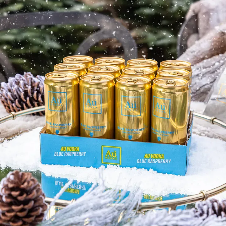 Au Vodka Blue Raspberry 12x0,25l Dose inkl. Pfand