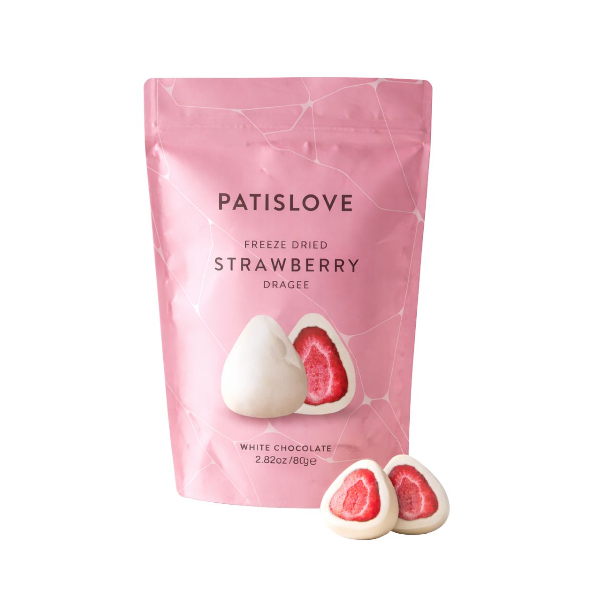 Patislove - Freeze Dried Strawberry White Chocolate